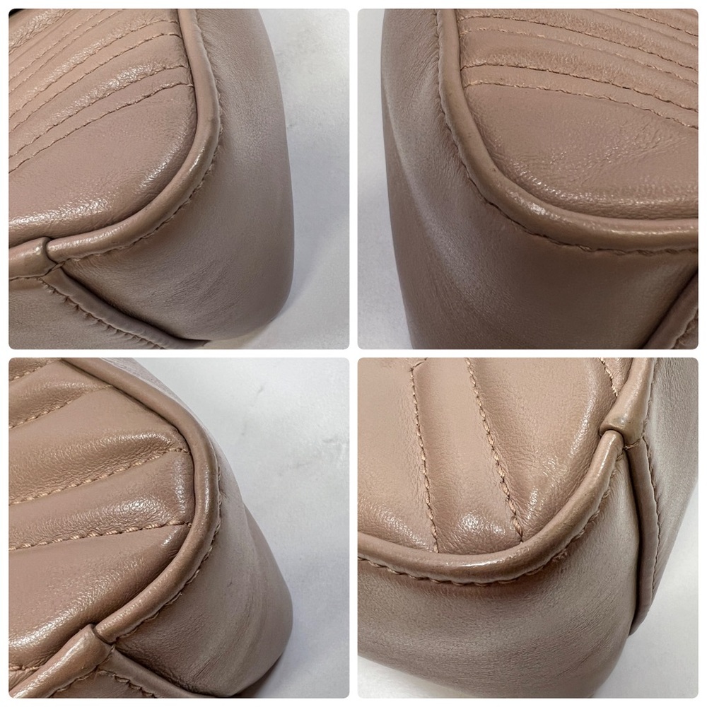 Gucci GG Mini Top Handle Marmont Chevron Shoulder Bag Crossbody Handbag Purse - Picture 10 of 10
